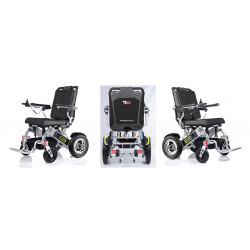 Lekki, składany wózek inwalidzki z napędem elektrycznym IFREE model: YE-200 Polska Marka GESS | Zapytaj w Sklepie Medycznym